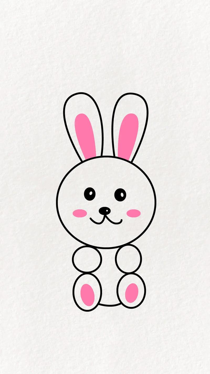 可爱小兔子简笔画怎么画