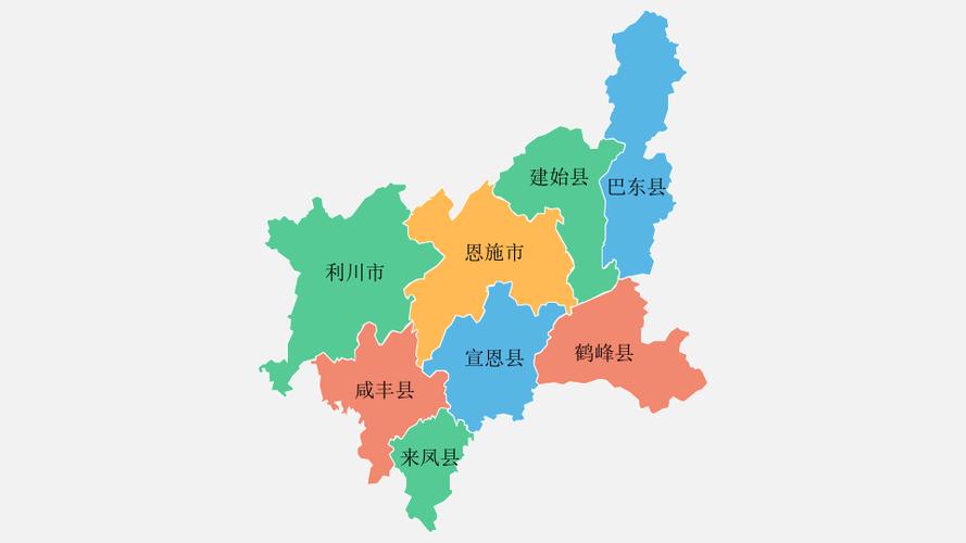 湖北省恩施市地图