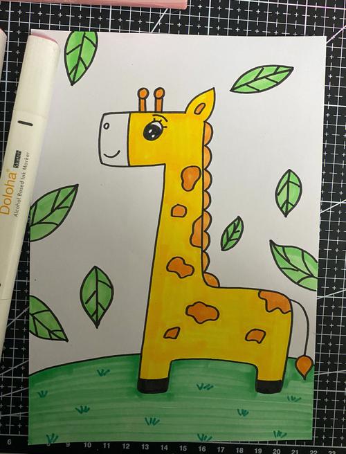 长颈鹿儿童画