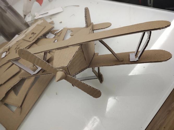飞机模型制作过程